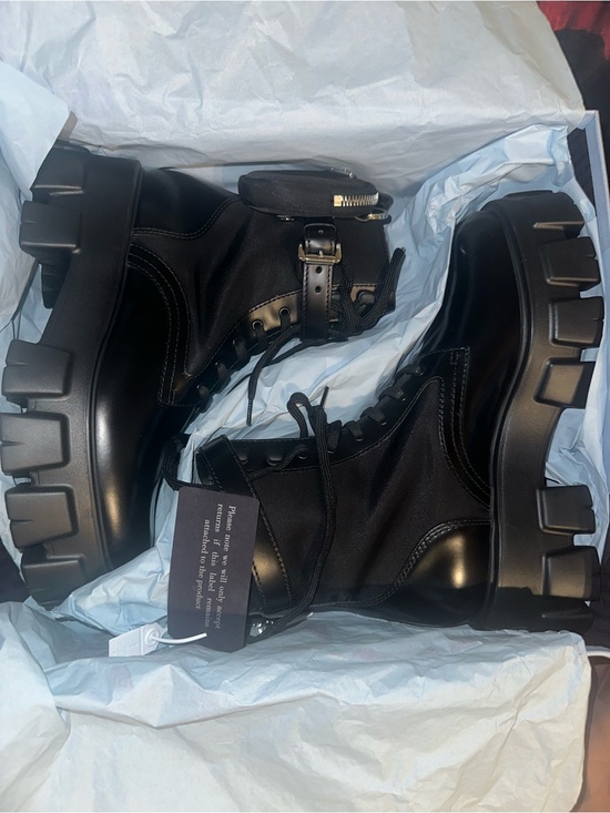 Prada Shoes - Prada Nero Chunky Lug Boot
